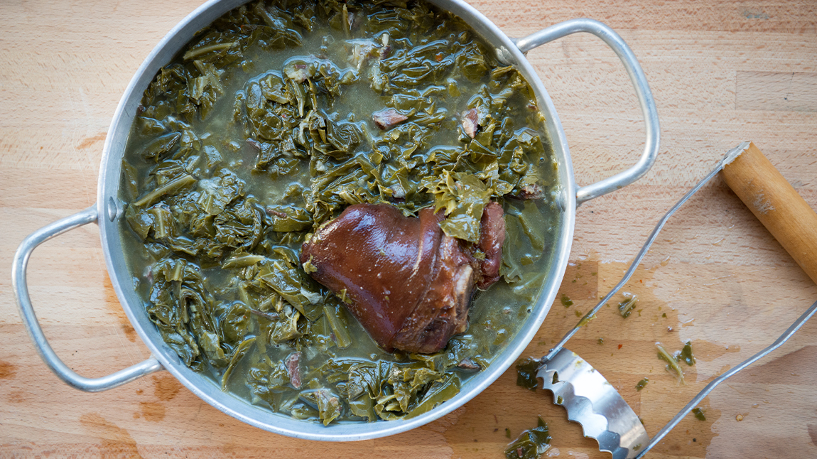Stewed Collard Greens 